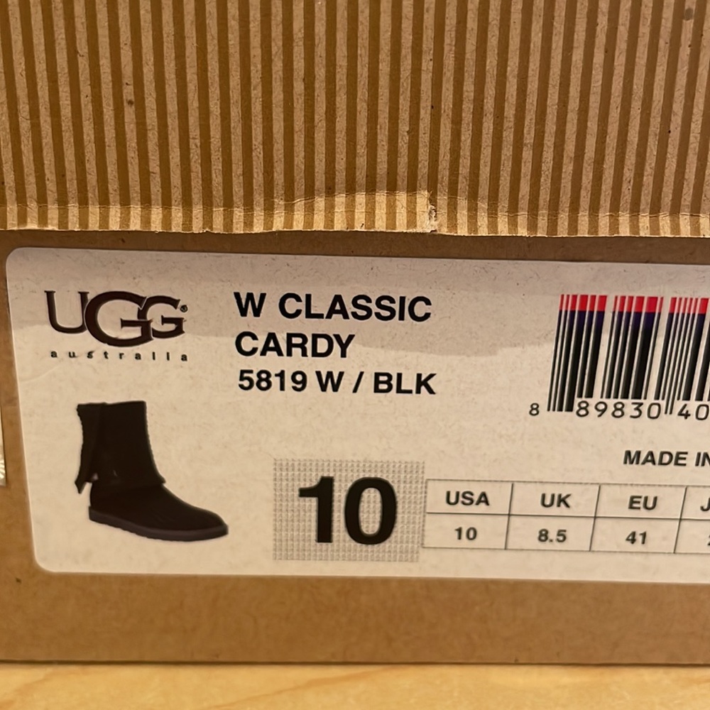UGG Black Knit Winter Boots - Picture 8 of 8